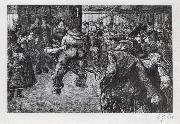 Lesser Ury, Ring battle in the show booth